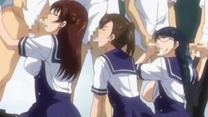 anime hentai orgy sex scene - Hentai school girls know how to please their cocky classmates